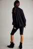 Free People Easy Street Tunic Sweater Black