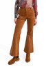 Molly Bracken Velvet Flare Pants Camel