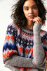 Free People Home For The Holidays Sweater Heather Grey Combo