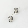 Lover's Tempo Links Studs Silver