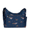 Lug Camper SE Crossbody Bag Horses Navy