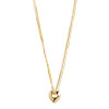 Pilgrim Wave Gold Plated Heart Pendant Necklace