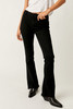 Free People Level Up Slit Bootcut Jeans Black