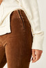 Free People In My Feelings Velvet Crop Flare Pants Chocolatte