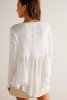 Free People Clover Babydoll Top Ivory