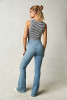 Free People Jayde High Waist Flare Jeans Hayley Blue