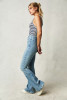 Free People Jayde High Waist Flare Jeans Hayley Blue