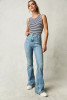 Free People Jayde High Waist Flare Jeans Hayley Blue