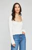 Gentle Fawn Annie Long Sleeve Top White