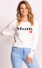 Pink Martini Mighty Mom Sweater White