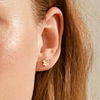 Pilgrim Octavia Small Clover Studs Gold