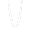 Pilgrim Rowan 2-In-1 Layered Crystal Necklace Silver