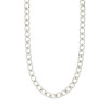 Pilgrim Charm Curb Chain Necklace Silver