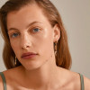 Pilgrim Niya Freshwater Pearl Long Charm Hoops Gold