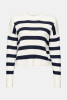 Esprit Cotton Cropped Sweater Stripes