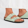 Birkenstock Arizona BF Patent Surf Green Narrow