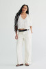 Free People Palmer Cuffed Jeans Eggshell