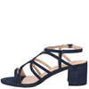 Taxi Harper-02 Sparkly Strappy Heels Navy