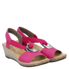 Rieker Silver Detailed Wedges Pink