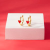 Pura Vida Petite Heart Hoops Gold