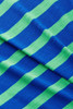 Esprit Striped V-Neck Tee Blue & Green