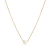 Dogeared Pearls of Motherhood Small Pearl Necklace Gold Dipped