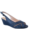 Taxi Isabel-01 Sparkly Wedges Navy