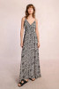 Molly Bracken Long Printed Maxi Dress Beige Leopard