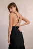 Molly Bracken Long Criss-Cross Strap Dress Black