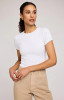 Gentle Fawn Shania Ribbed T-Shirt White