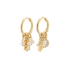 Pilgrim Prucence Charm Hoops Gold Plated