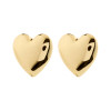 Pilgrim Annemette Big Heart Studs Gold Plated