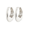 Pilgrim Dune Chunky Hoops Silver Plated