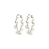 Pilgrim Larisa Twisty Hoops Silver Plated