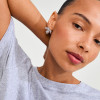 Pilgrim Dream Large Flower Studs Silver Plated