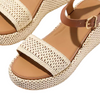 FitFlop Woven Platform Wedges Deep Tan