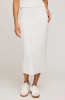 Gentle Fawn Catalina Ribbed Midi Skirt Heather Ash