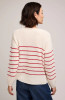 Gentle Fawn Tucker Pullover Sweater Red Stripe