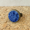 K. Ross Creations Antique China Ring Royal Blue