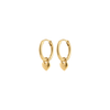 Pilgrim Alaia Tiny Heart Hoops Gold Plated