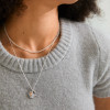 Pilgrim Declan Layered Coin Necklace Silver Plated