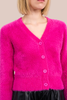 Molly Bracken Fuzzy Cardigan Fuchsia