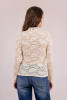Molly Bracken Lace Layering Turtleneck Cream