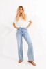 Molly Bracken High Waist Wide Leg Jeans Light Denim