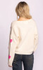 Pink Martini Espera Heart Sweater White