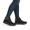 Rieker Cordula Knit Cuff Tex Ankle Boots Black