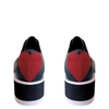 Minx Grace Platform Heart Shoes Black