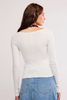 Free People End Game Pointelle Long Sleeve Sugar Swizzle