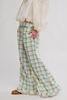 Free People Hour Glass Wide Leg Pants Ivory Combo
