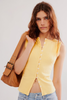 Free People Tilly Vest Mellow Yellow